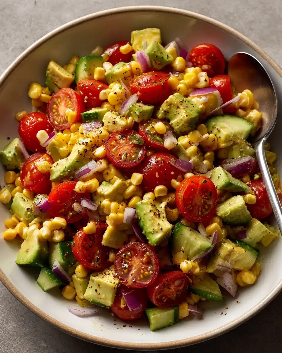 Corn Tomato Avocado Salad Recipe