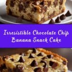 Chocolate Chip Banana Snack Cake Recipe