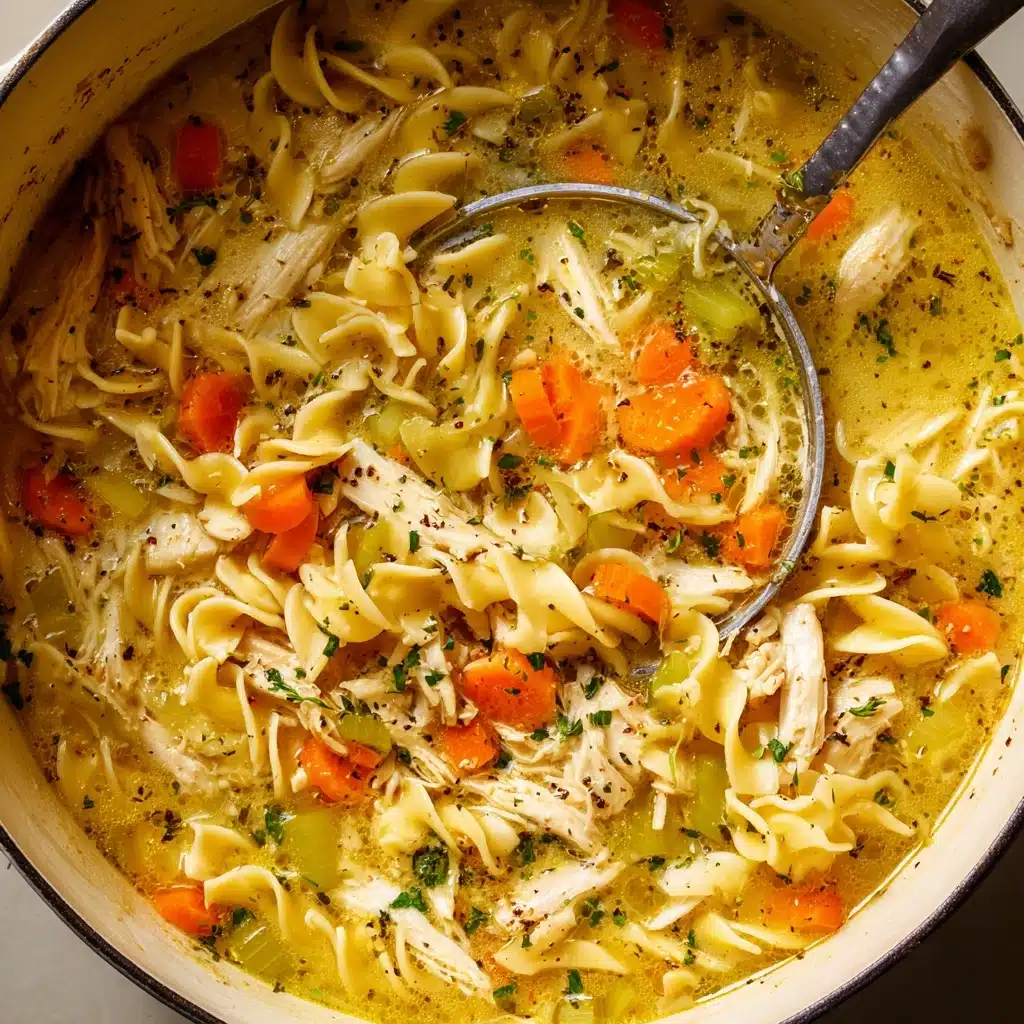 Creamy Lemon Chicken Noodle Soup Recipe