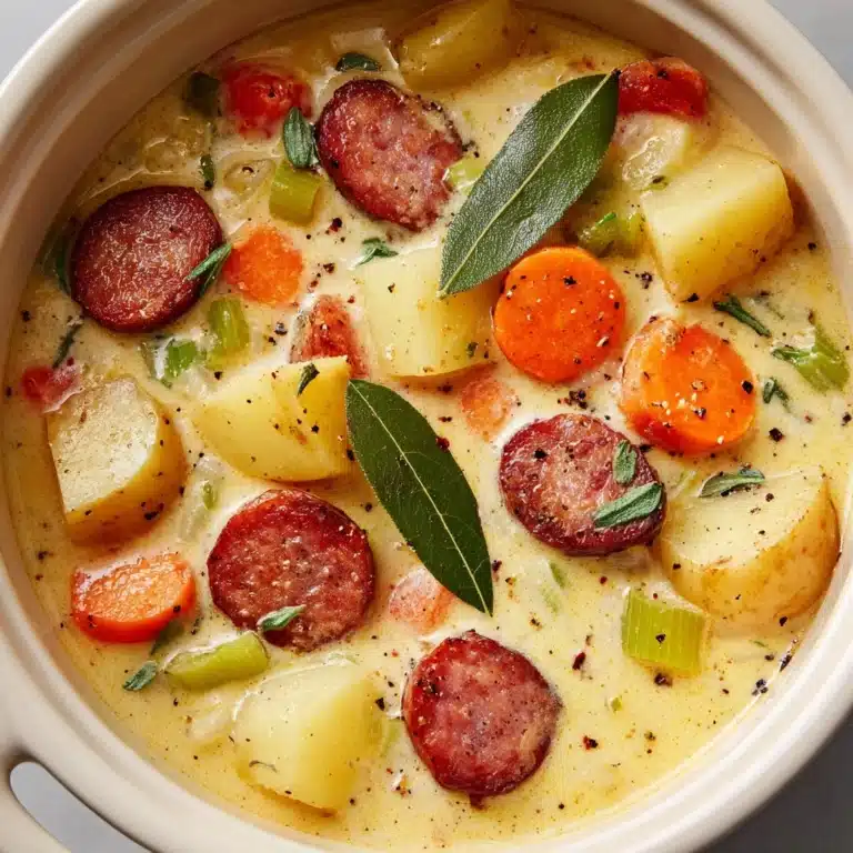 Smoked Sausage, Apple and Potato Soup Recipe