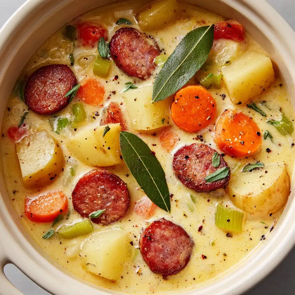 Smoked Sausage, Apple and Potato Soup Recipe
