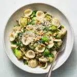 Brussels Sprouts Parmesan Pasta Recipe