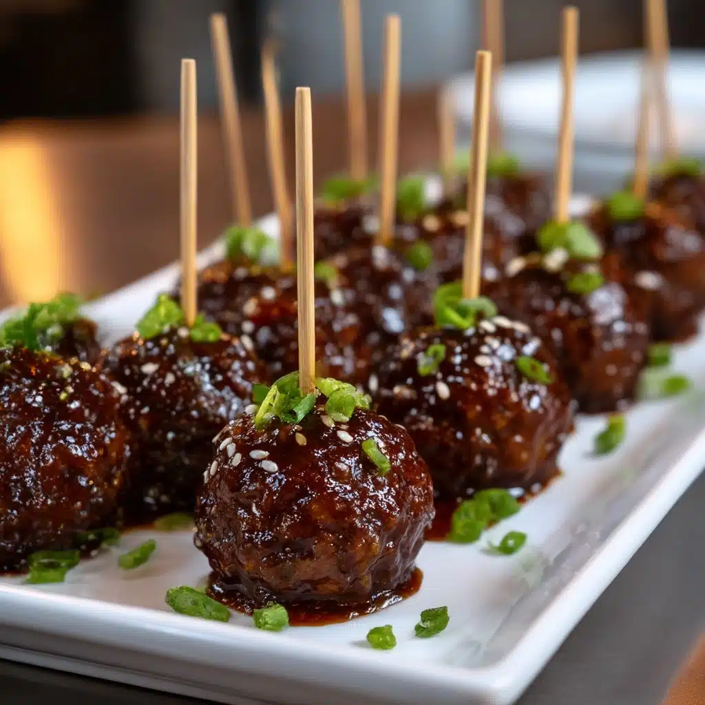 Saucy Sesame Meatballs Recipe - Recipe Image