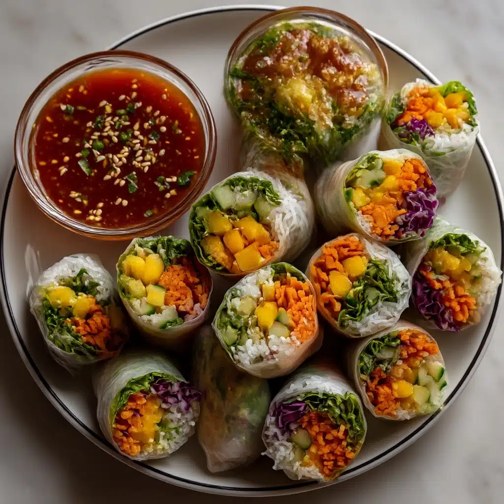 Mango Avocado Spring Rolls (with Easy Peanut Sauce) Recipe