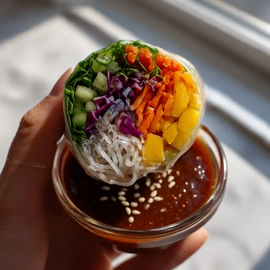 Mango Avocado Spring Rolls (with Easy Peanut Sauce) Recipe - Recipe Image