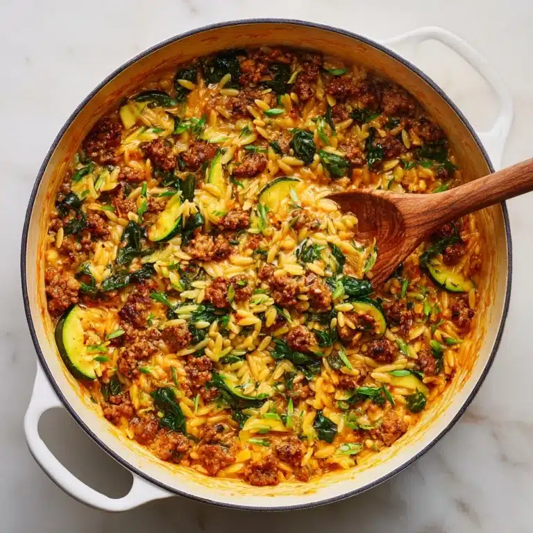 Italian Sausage Zucchini Orzo Recipe