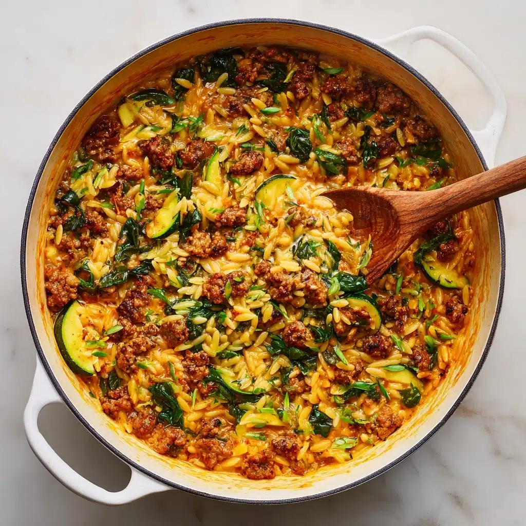 Italian Sausage Zucchini Orzo Recipe