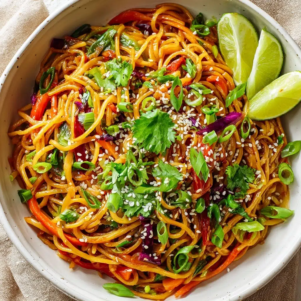 Rainbow Peanut Noodles Recipe - Recipe Image