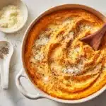 Garlic Parmesan Mashed Sweet Potatoes Recipe
