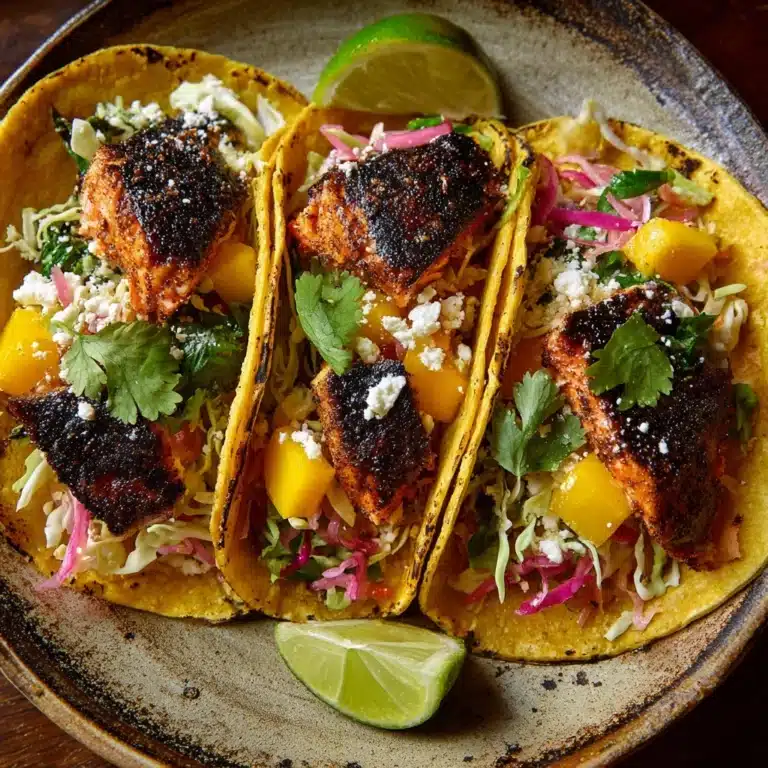 Blackened Salmon Tacos Recipe