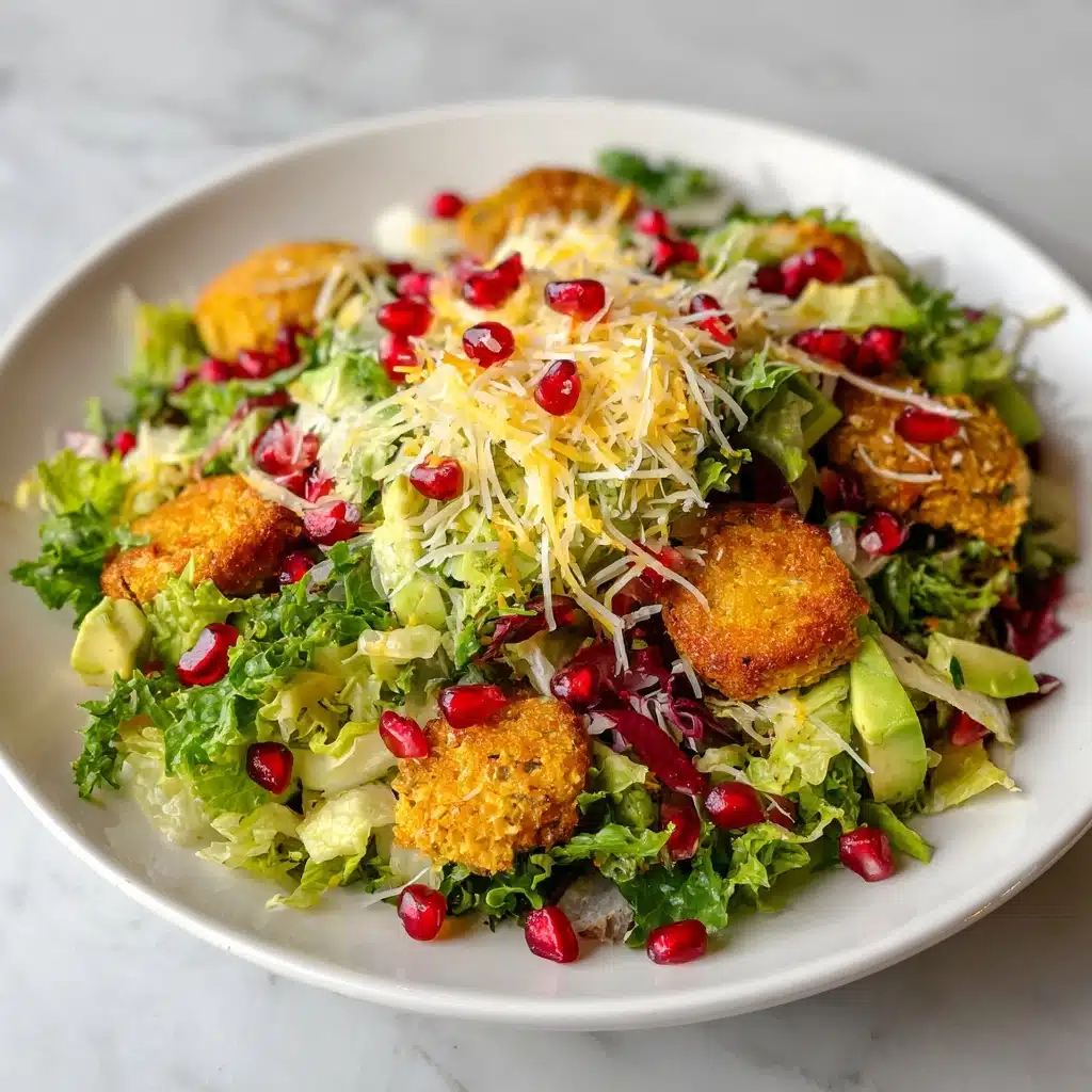 Brussels Sprouts Arugula Salad with Pomegranate and Parmesan Recipe - Recipe Image