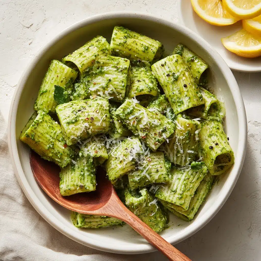 Lemony Broccoli Pesto Pasta Recipe