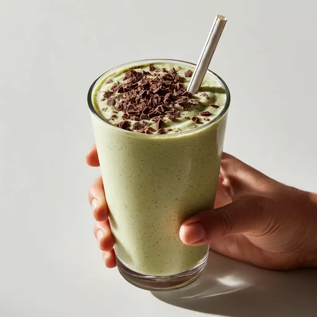 Chocolate Peanut Butter Green Smoothie Recipe - Recipe Image