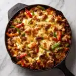 Zesty Philly Cheesesteak Skillet Recipe