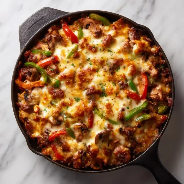 Zesty Philly Cheesesteak Skillet Recipe
