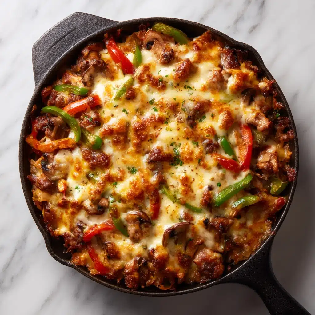 Zesty Philly Cheesesteak Skillet Recipe