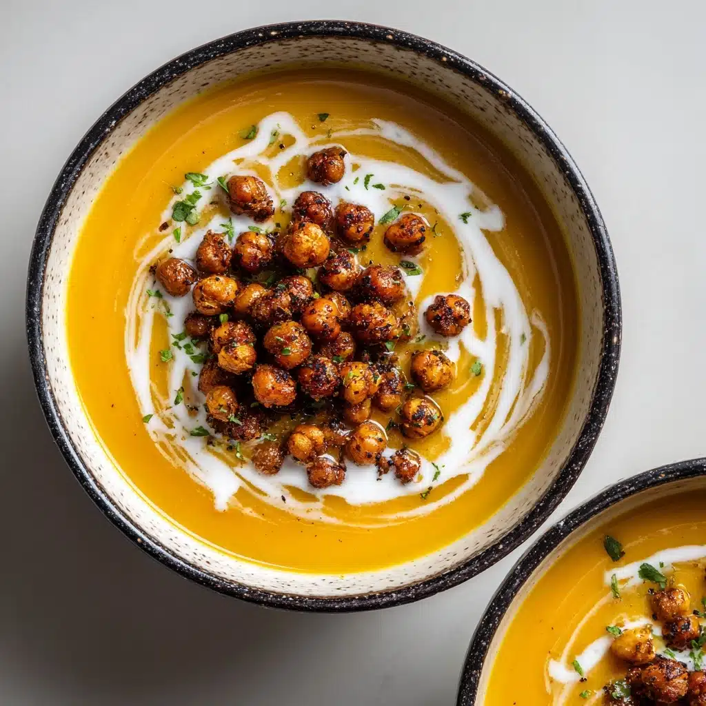 Roasted Carrot Soup with Za’atar Chickpeas Recipe