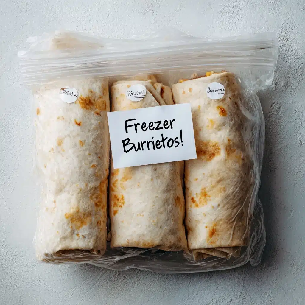 Freezer Breakfast Burritos Recipe