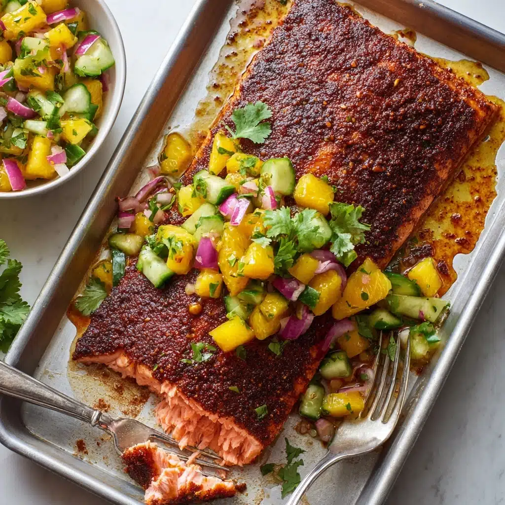 Sumac-Blackened Salmon with Citrus Salsa Recipe