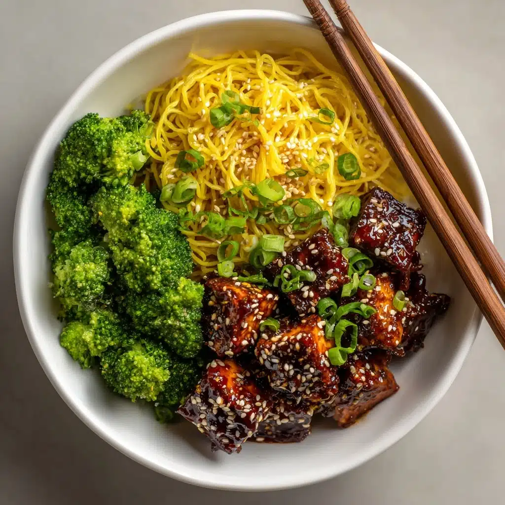 Five Spice Tofu with Sesame Noodles Recipe