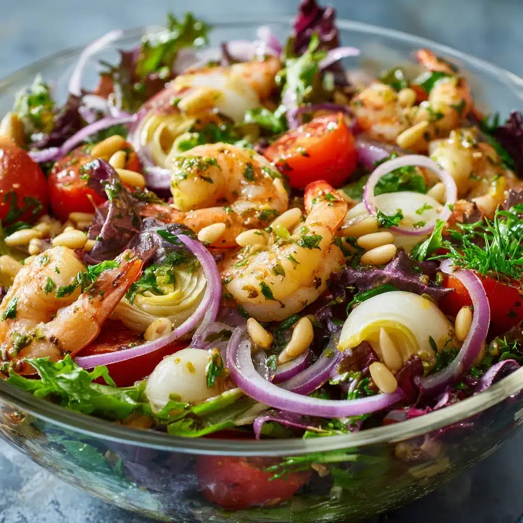 Shrimp and Artichoke Green Salad with Lemon Vinaigrette Recipe