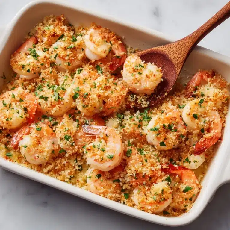 Garlicky Baked Shrimp Recipe