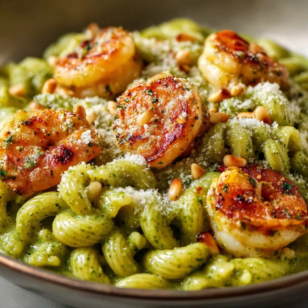 Shrimp Pasta with Broccoli Pesto Recipe - Recipe Image