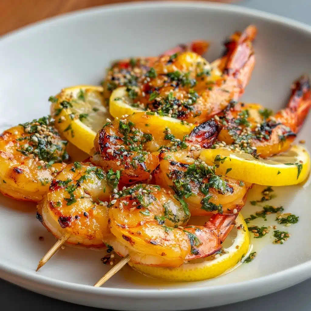 Shrimp Scampi Skewers Recipe