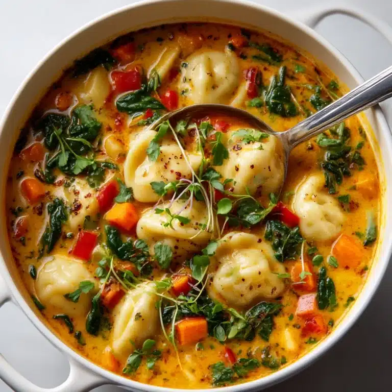 Thai Red Curry Potsticker Soup Recipe
