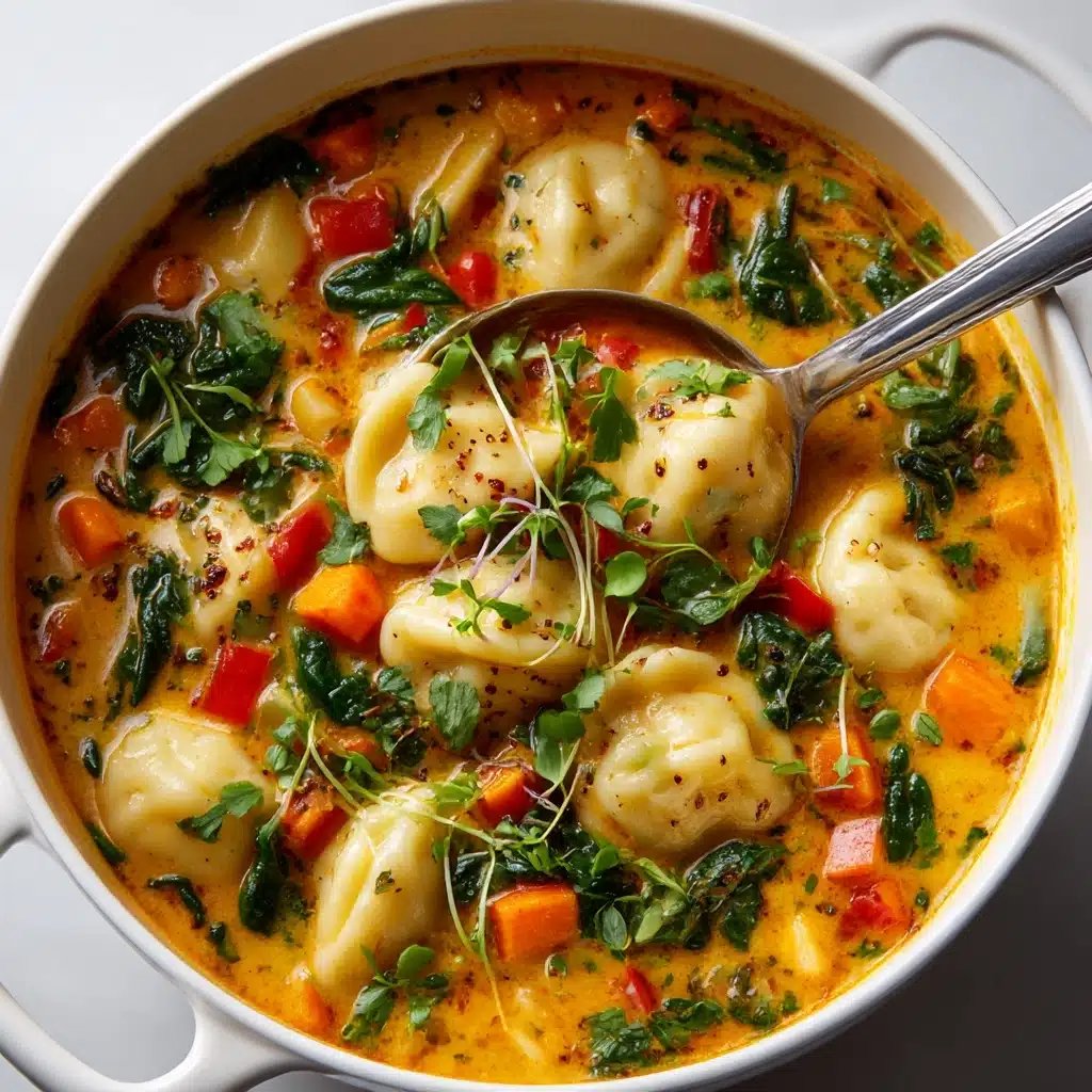 Thai Red Curry Potsticker Soup Recipe