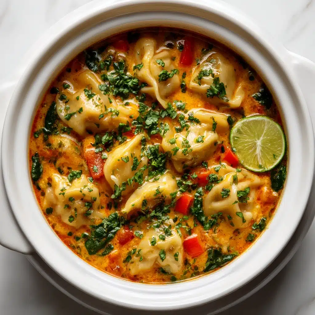 Thai Red Curry Potsticker Soup Recipe - Recipe Image