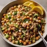 Lemon Tahini Chickpea Tuna Salad Recipe