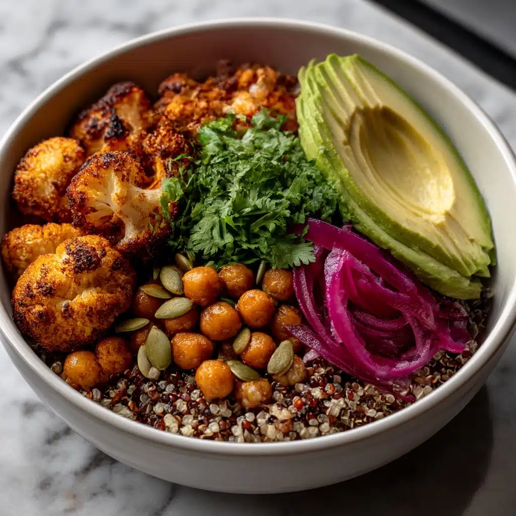 Chili-Lime Roasted Cauliflower Quinoa Bowls Recipe - Recipe Image
