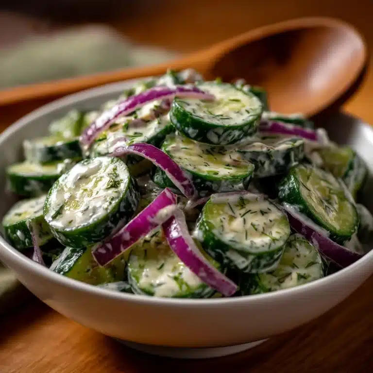 Creamy Cucumber Salad Recipe