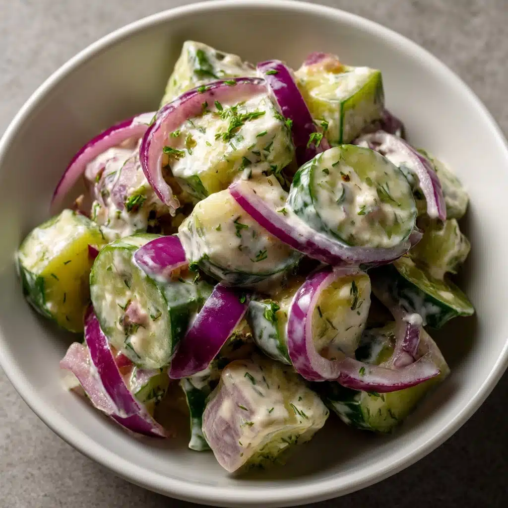 Creamy Cucumber Salad Recipe - Recipe Image