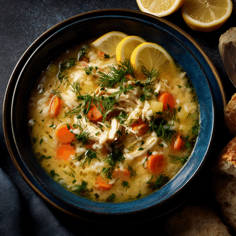 Avgolemono Greek Lemon Chicken Soup Recipe