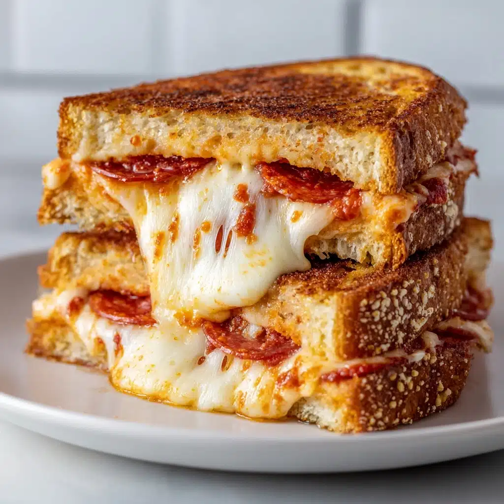 Melting Comfort: Mastering the Art of Pizza Grilled Cheese Recipe - Recipe Image