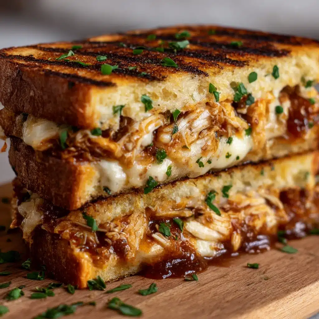 BBQ Chicken Grilled Cheese Sandwich Recipe