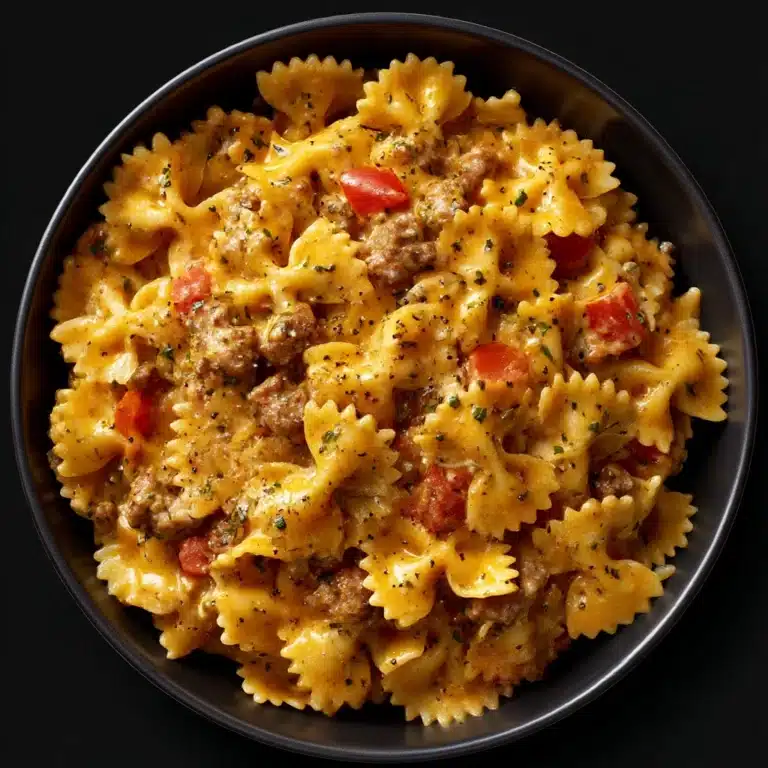 Easy Crockpot Dinner Pot Beef and Bowtie Pasta Recipe