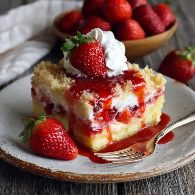 Strawberry Earthquake Cake: A Sweet Tremor in Every Bite Recipe