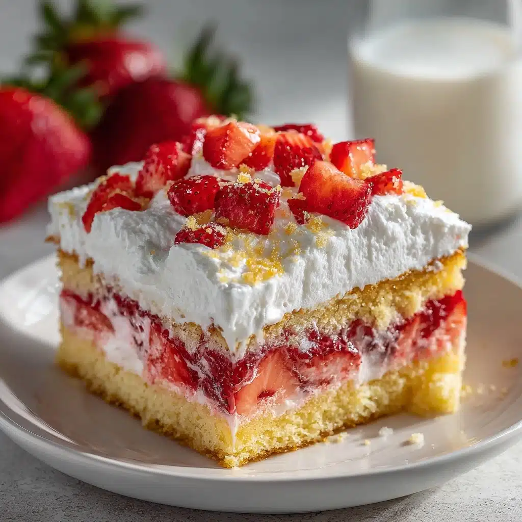 Strawberry Earthquake Cake: A Sweet Tremor in Every Bite Recipe - Recipe Image