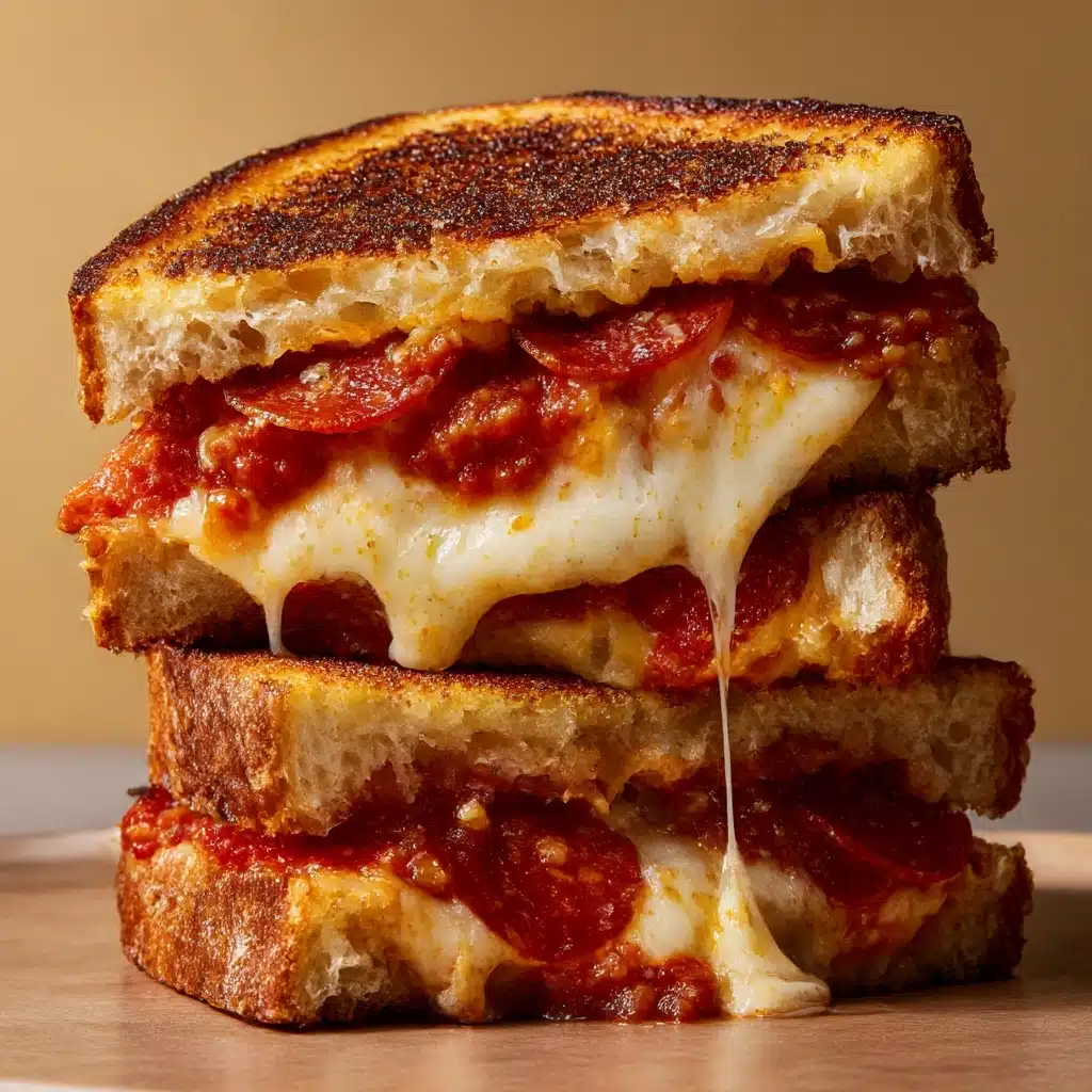 Pepperoni Pizza Grilled Cheese Recipe - Recipe Image