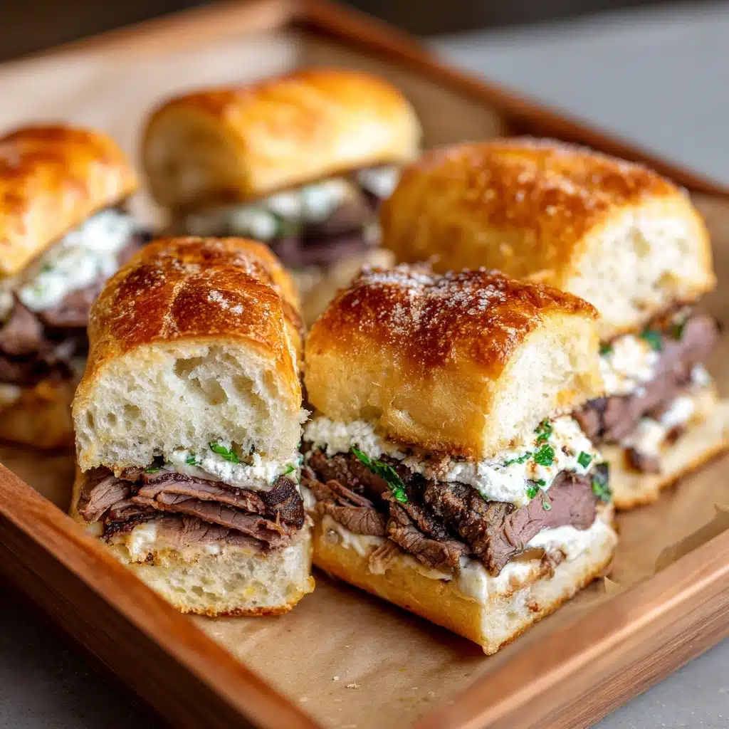 French Dip Sliders: The Ultimate Party Pleaser Recipe - Recipe Image