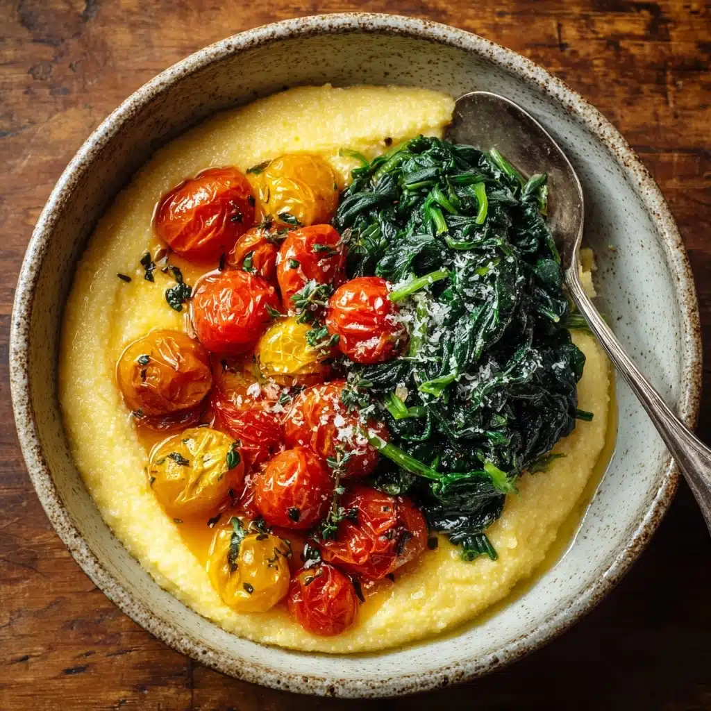 Roasted Tomatoes with Goat Cheese Polenta Recipe