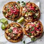 Cauliflower Black Bean Tostadas with Queso and Pickled Onion Recipe