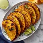 Crispy Black Bean Tacos with Cilantro Lime Sauce Recipe