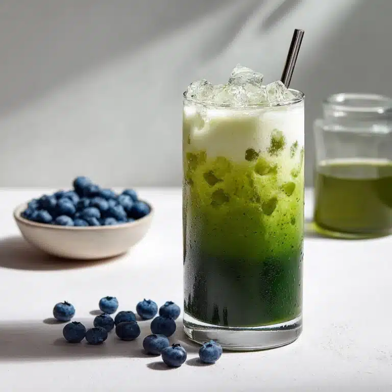 Blueberry Matcha Latte Recipe