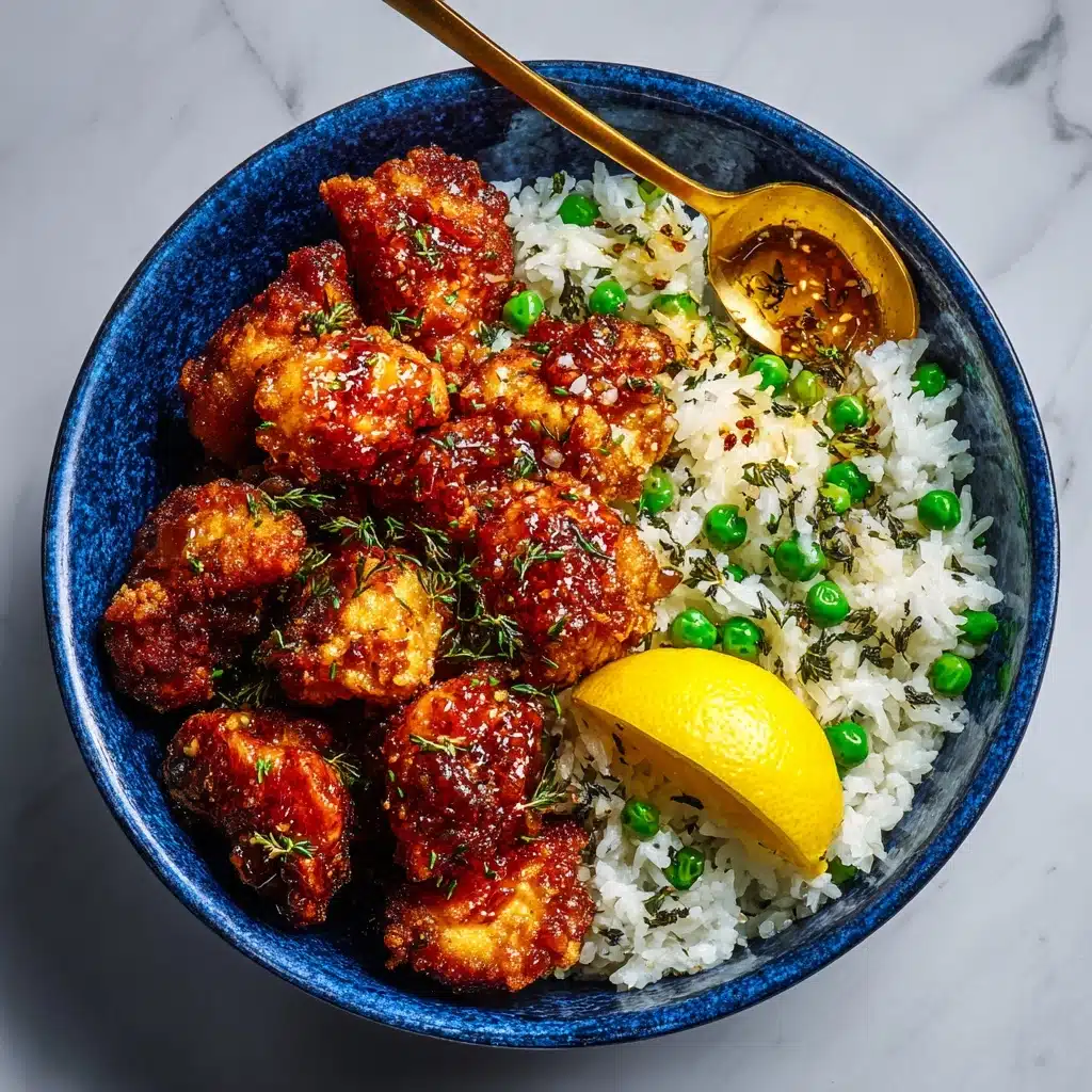 Baked Coconut Shrimp with Springy Rice and Honey Butter Sauce Recipe - Recipe Image
