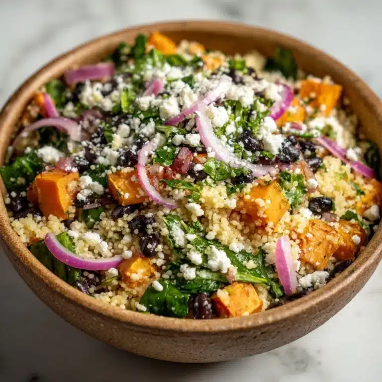 Couscous Salad with Lime Basil Vinaigrette Recipe