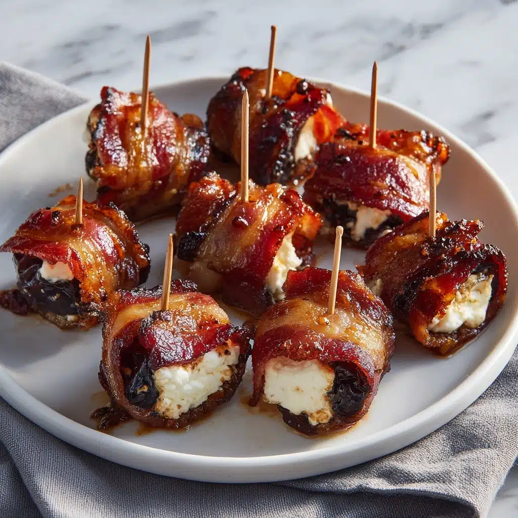Bacon-Wrapped Dates with Goat Cheese Recipe
